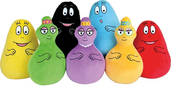 Set med 7 mjuka leksaker - BARBAPAPA - JEMINI - 28 cm