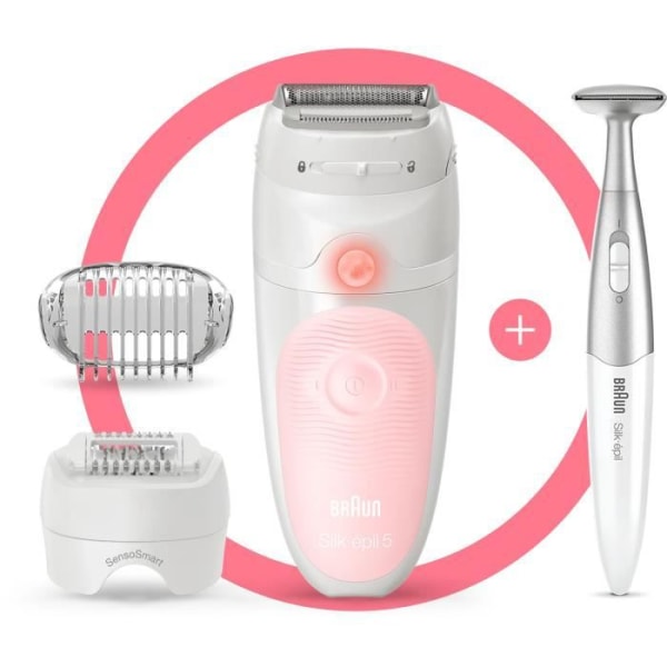 Braun Silk-épil 5 5-820 Epilator - Micro-Grip-teknik med 28 pincetter