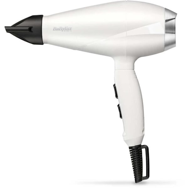 BABYLISS 6704WE PROFESSIONAL HAIRDRYER AC Speed Pro 2000 Svart, Vit