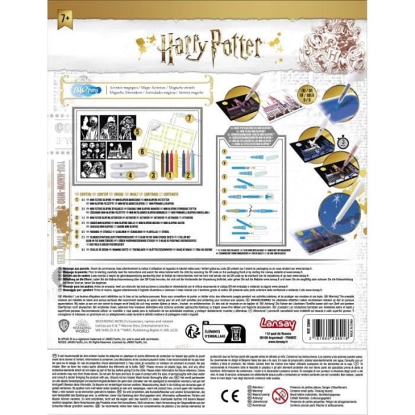 BLOPENS - Harry Potter Activity Set - Ritningar och målarbok - 7 år - Lansay