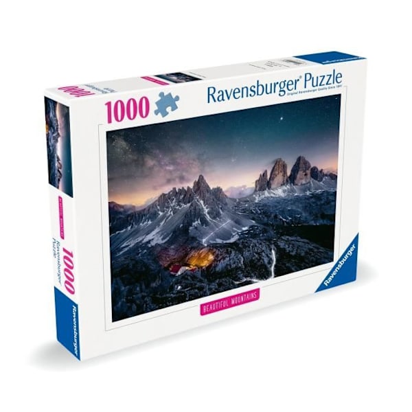 1000p-pussel The Tre Cime di lavaredo, Dolomiterna (höjdpunkter), från 14 år, Premiumkvalitetspussel, 12000256, Ravensburger