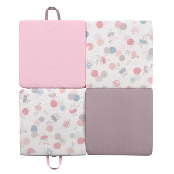 TINEO Smart Ballerina 3 i 1 matta - Evolutiv - Avtagbart överdrag - 120x120 cm -