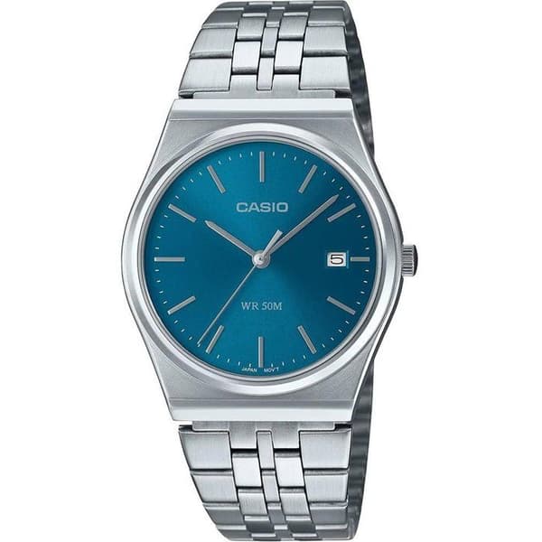 Klocka - CASIO - MTP-B145D - Herr - Mörkblå - Kvarts - Analog