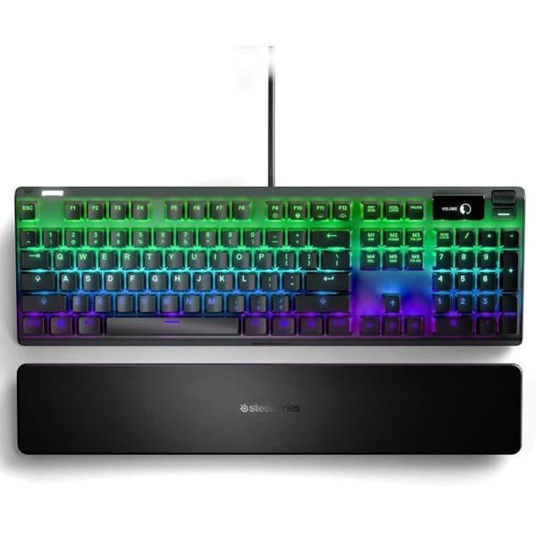 Speltangentbord - AZERTY - STEELSERIES - Apex 7 Red Switch - Med numerisk knappsats - Bakgrundsbelyst - Svart