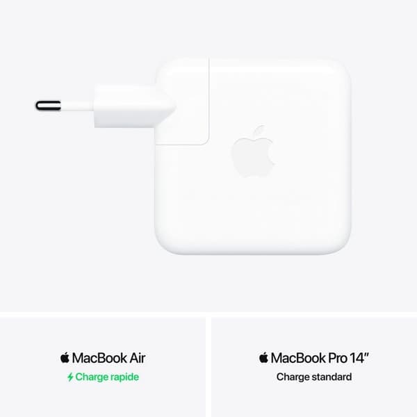 APPLE - 70W USB-C nätadapter - Vit