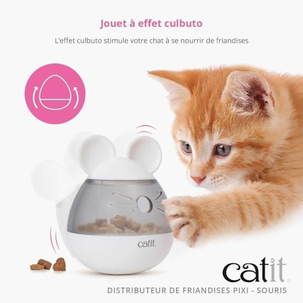 Kattgodisautomat - CATIT - PIXI - Musörondesign - Vit