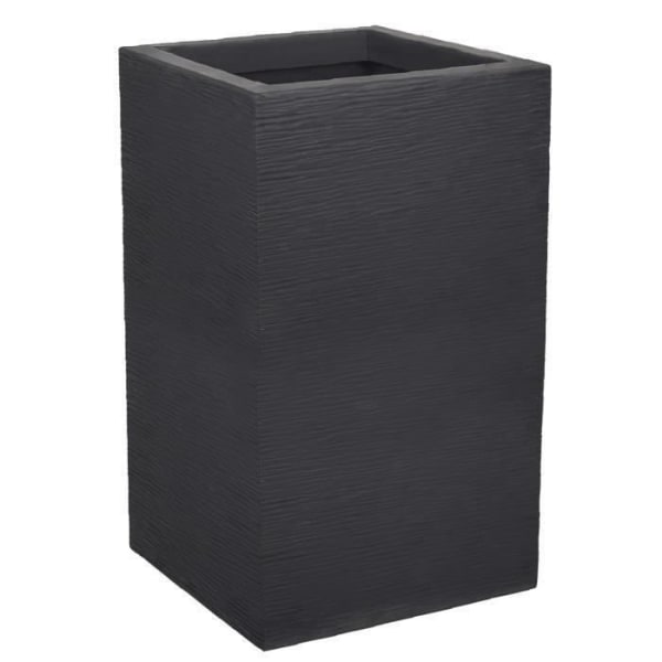 EDA Graphit Up Fyrkantig blomlåda - 36 L - 29.5 x 29.5 cm x 49.5 cm - Charcoal Grey