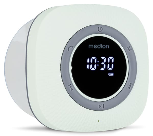 Duschradio - MEDION - FM - Bluetooth - IPX6 - Sugkoppsfäste - Grön