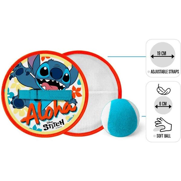Bollfångarspel - DISNEY - Stitch - 2 kardborreband