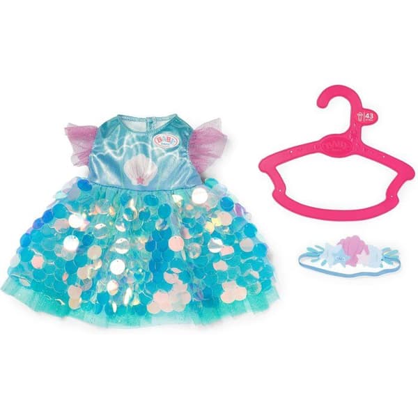 BABY BORN - Sjöjungfruklänning - Accessoar - 43 cm