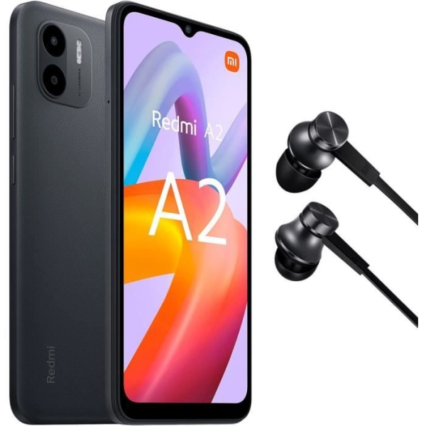 XIAOMI Redmi A2 32GB Black + Mi in-ear hörlurar grundläggande svart