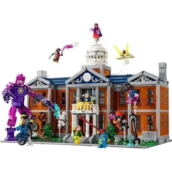 LEGO Marvel X-Men: Xavier's Institute - Byggset för vuxna med minifigurer inklusive Wolverine och Professor X för