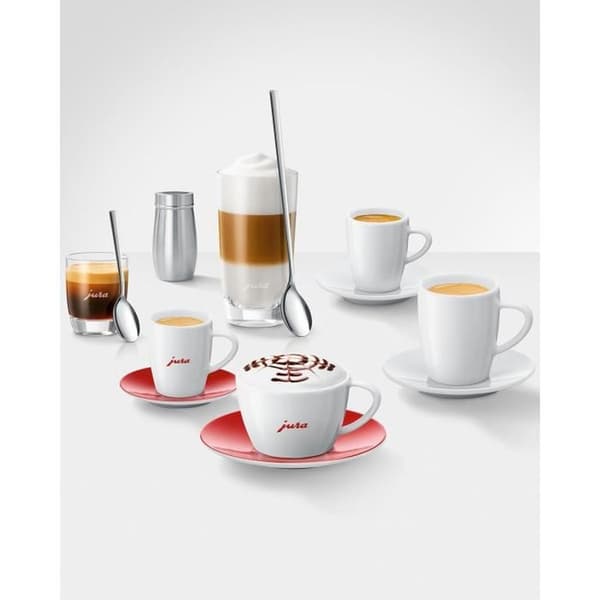 JURA espressoglas set om 2, 80 ml, svart glas, diskmaskinssäkert, diam. 56 mm svart Diameter 56 mm