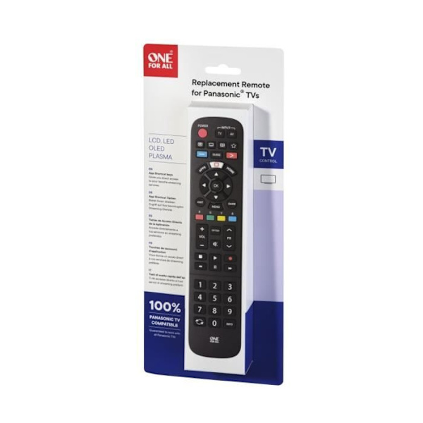 EN FÖR ALLA URC4914 - Ersättningsfjärrkontroll för Panasonic TV