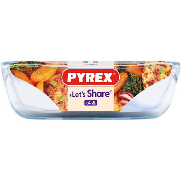 Rektangulär ugnsform - PYREX - Dela med dig - 31 x 20 cm - Glas