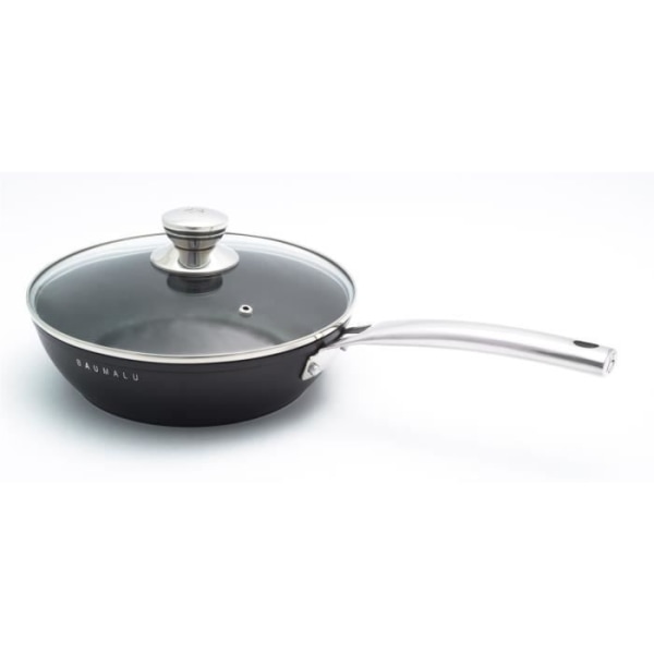 BLACK EDITION sauté pan 24 cm + glaslock