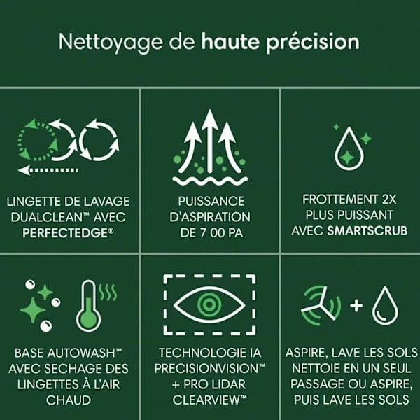 iRobot Roomba Plus 505 Combo + AutoWash - Multifunktionsbas - Tvätta och torka med varmluft från våtservetterna - PrecisionVision IA