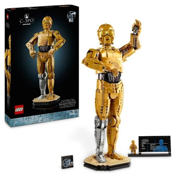 LEGO Star Wars 75398 C-3PO - Byggbar droidminifigur - modellsats för vuxna