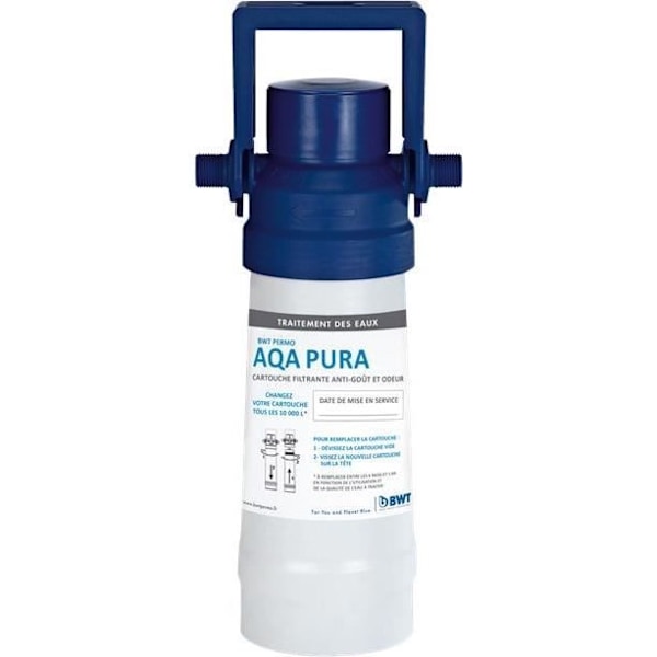 Filter - BWT - AQA PURA - Under diskbänksfilter för att ta bort dålig smak och lukt