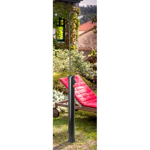 Solcellsdusch - GRE - PVC-modell - 9 L - Mått Ø11 cm x H:220 cm
