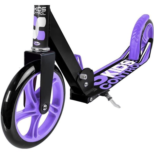 UNIVERSAL - 200 mm justerbar fällbar skoter med Mauve SKIDS CONTROL kickstand
