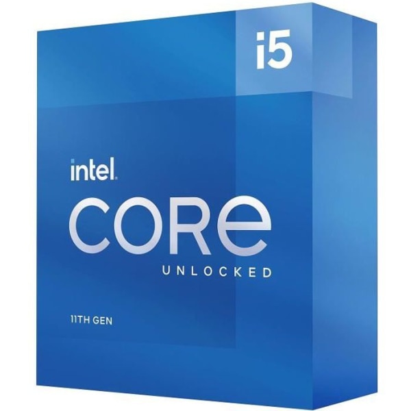 INTEL - Intel Core i5-11600K-processor - 6 kärnor / 4,9 GHz - Uttag 1200 - 125W