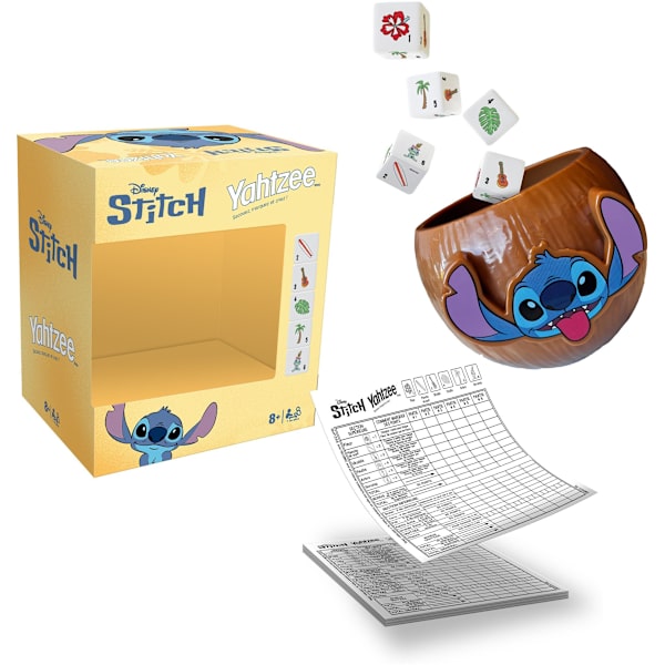 YAHTZEE Stitch - Brädspel - VINNANDE TRÄK - Ålder 8+
