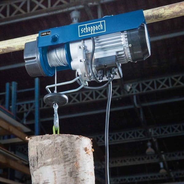 Elhiss - Scheppach - HRS250 - Kapacitet 125/250 kg - Lyfthöjd 12/6 m