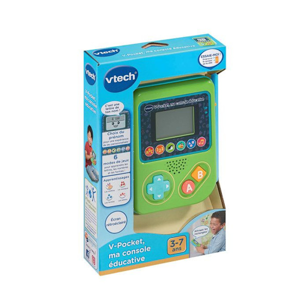 VTECH - V-POCKET, MIN UTBILDNINGSKONSOLL - Grön