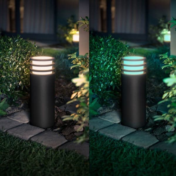 Golvlampa - PHILIPS HUE - Lucca - Antracit - 1xA60 WCA - IP44