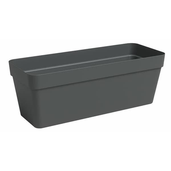 Planteringskärl - Plast - Antracit - Rektangulär - L49,9 x D20 x H18,1cm - ARTEVASI