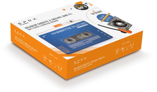 Kassetteafspiller - BIGBEN - Bluetooth - REWOL+ - Blå