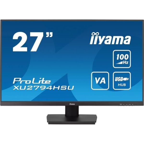 PC-skärm - IIYAMA - XU2794HSU-B6 - 27 VA FHD 1920 x 1080 - 1ms - 100Hz - HDMI DP - Höjdjusterbar fot Svart
