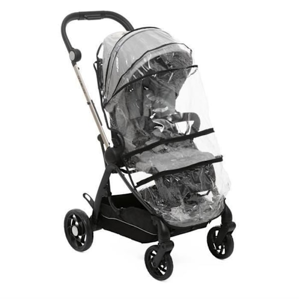 CHICCO One4Ever Silverleaf kompakt vagn - Stadsvagn - Unisex - 0 månader - Födelse - Grå