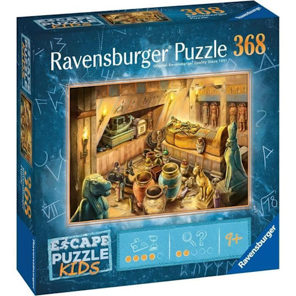 368 bitars barnpussel - I det gamla Egypten - Det första pusslet inspirerat av Escape Game-barn - Ravensburger