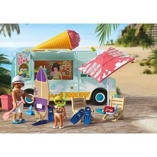 Playmobil 71904 Glassbil & 3 Figurer, Strandsemester