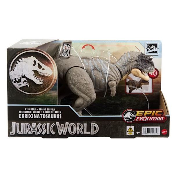 EKRIXINATOSAURUS LJUD - MATTEL - HTK70 - DINOSAUR JURASSIC WORLD