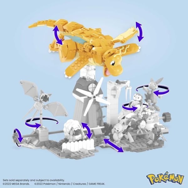Mega Construx - Pokemon - Dracolosse - konstruktion - 6 år och +