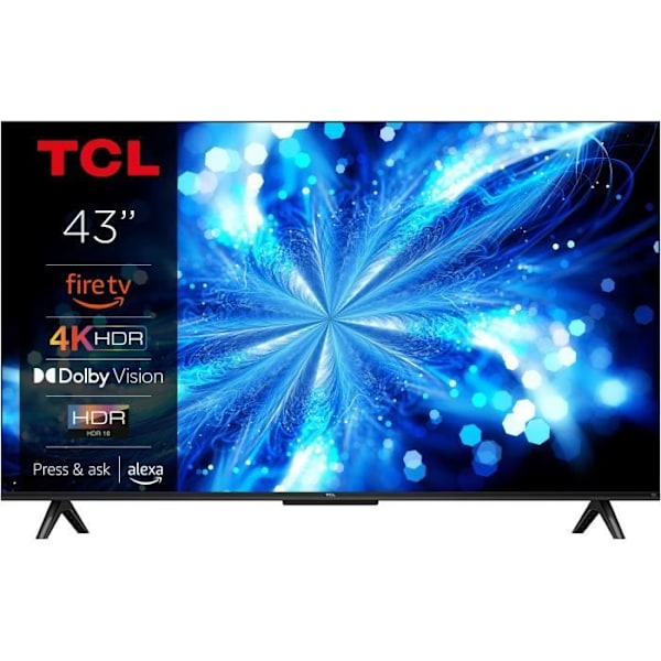 TCL 43PF650 - 43" LED-TV (108 cm) - 4K UHD 3840x2160 - HDR10 - Smart TV - 3xHDMI 2.1 - WiFi