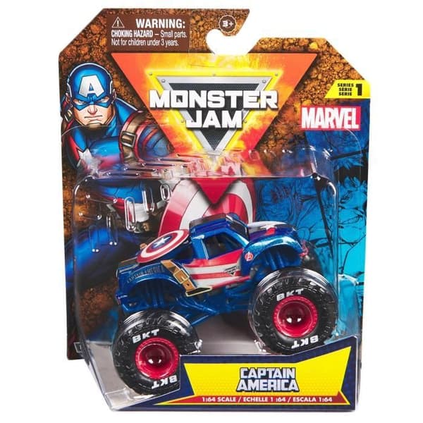 Monster Jam - Marvel 1:64 Monster Jam Serie 2 Fordon - Slumpmässig Modell