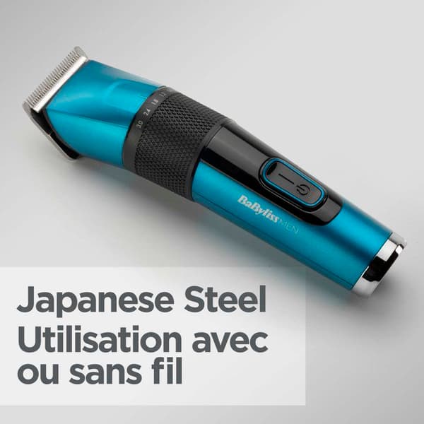 Hårklippare - BABYLISS - P1362E - Japanska stålblad - 45 längdinställningar - Digital display - Litiumbatteri