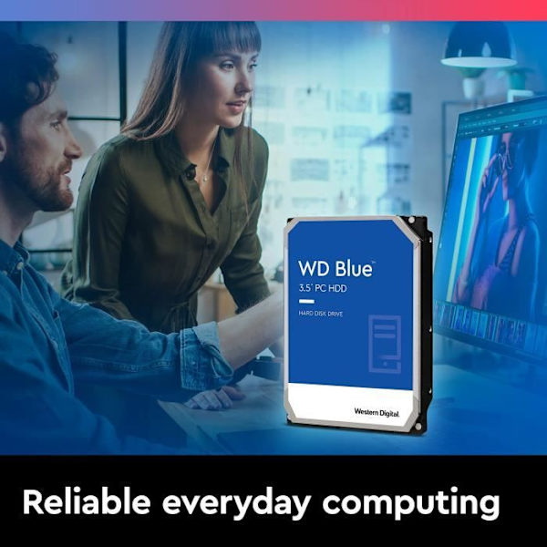 WD Blue  - Intern hårddisk - 1 TB - 7 200 rpm - 3,5 (WD10EZEX)