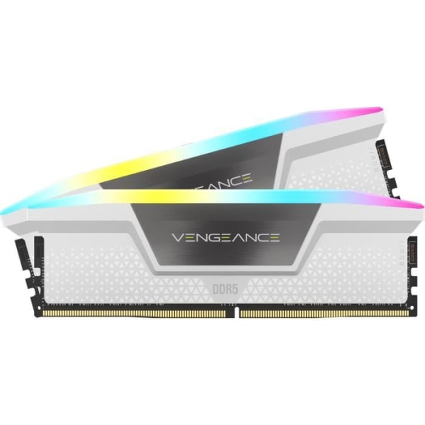 Corsair Vengeance RGB DDR5 - 32GB 2x16GB DIMM - 5200MHz - Unbuffered, 40-40-40-77, XMP 3.0, White Heats -Preader, RGB LED, 1,25V