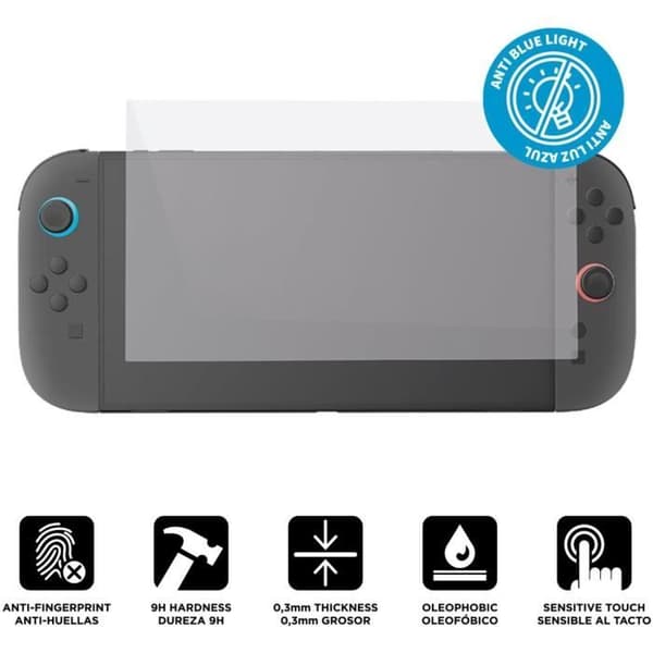 Härdat glas mot blått ljus - Nintendo Switch 2