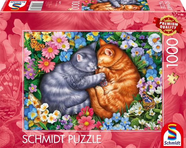 Pussel - SCHMIDT SPIELE - Sova på sammetstassar - 1000 bitar - Från 12 år