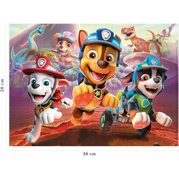 Pussel 60 p - Paw Patrol för att rädda dinosaurierna
