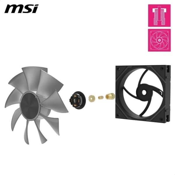 PC-kylning - MSI - 306-7G24F04-809 - MPG EZ120 ARGB WHITE-3W