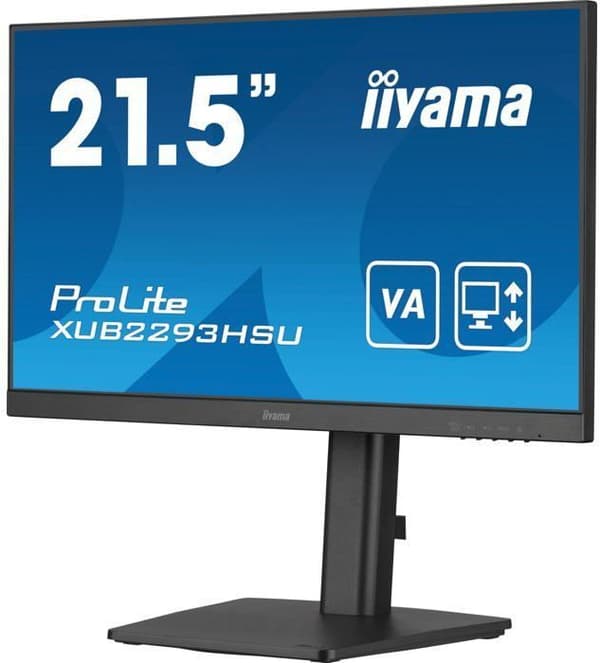 PC-skärm - IIYAMA - 21,5" - 100Hz - IPS-panel - 1ms - Höjdjusterbart stativ + vridbar - Prolite XUB2293HSU-B7