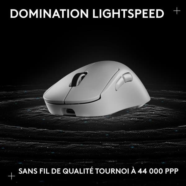 Gamingmus - trådlös - Logitech - G Pro X Superlight 2 DEX - Vit