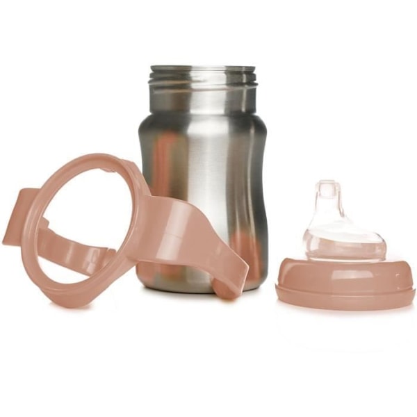 Inlärningskopp - THERMOBABY - Rostfritt stål - 180 ml - Fiske - Ergonomisk och läcksäker